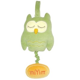 miYim有機棉音樂拉鈴 歐唷貓頭鷹