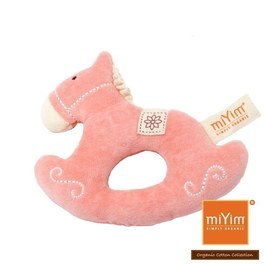 miYim有機棉手搖鈴 小馬(粉色)