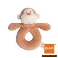 miYim有機棉手搖鈴 布布小猴 miYim有機棉手搖鈴 布布小猴