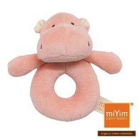 miYim有機棉手搖鈴 喜寶河馬 miYim有機棉手搖鈴 喜寶河馬