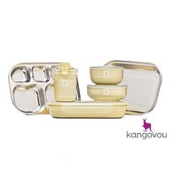 Kangovou不鏽鋼餐具組 檸檬黃 Kangovou不鏽鋼餐具組 檸檬黃
